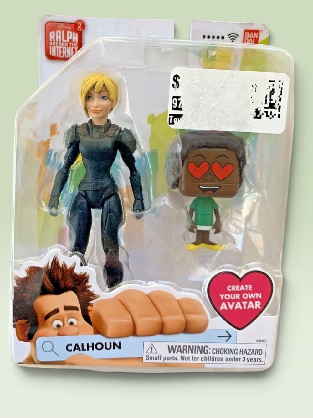 Bandai Disney Ralph Breaks The Internet Calhoun Figure Avatar Heart Eyes New